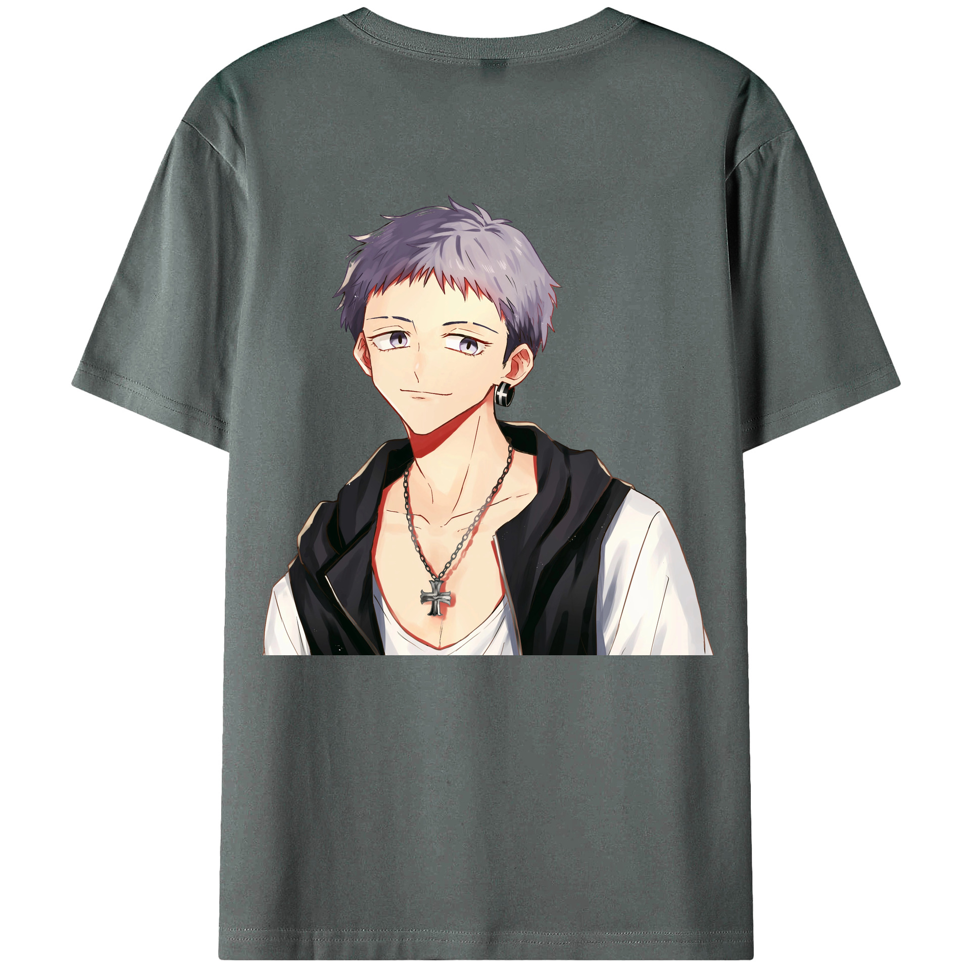 （画像用） 東京リベンジャーズ Tokyo Revengers 綿100％ メンズ半袖Tシャツ（バックプリント） 通気性